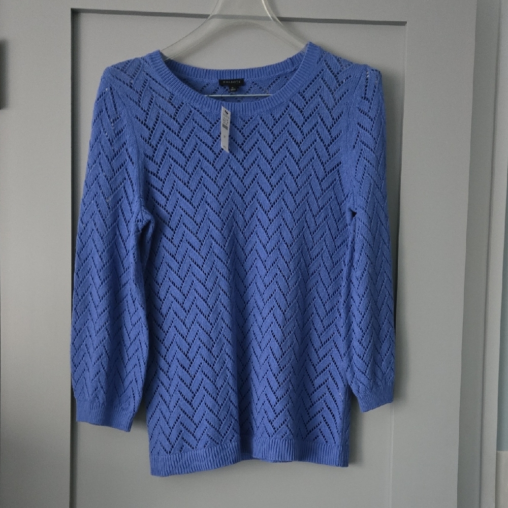 Talbots Periwinkle Crew Neck Sweater
